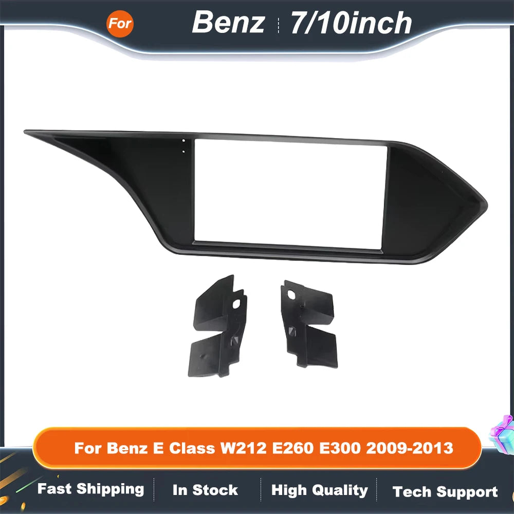 7/10 Inch Car Frame Fascia Adapter  For Benz E Class W212 E260 E300 2009-2013  Android Radio Audio Dash Fitting Panel Kit