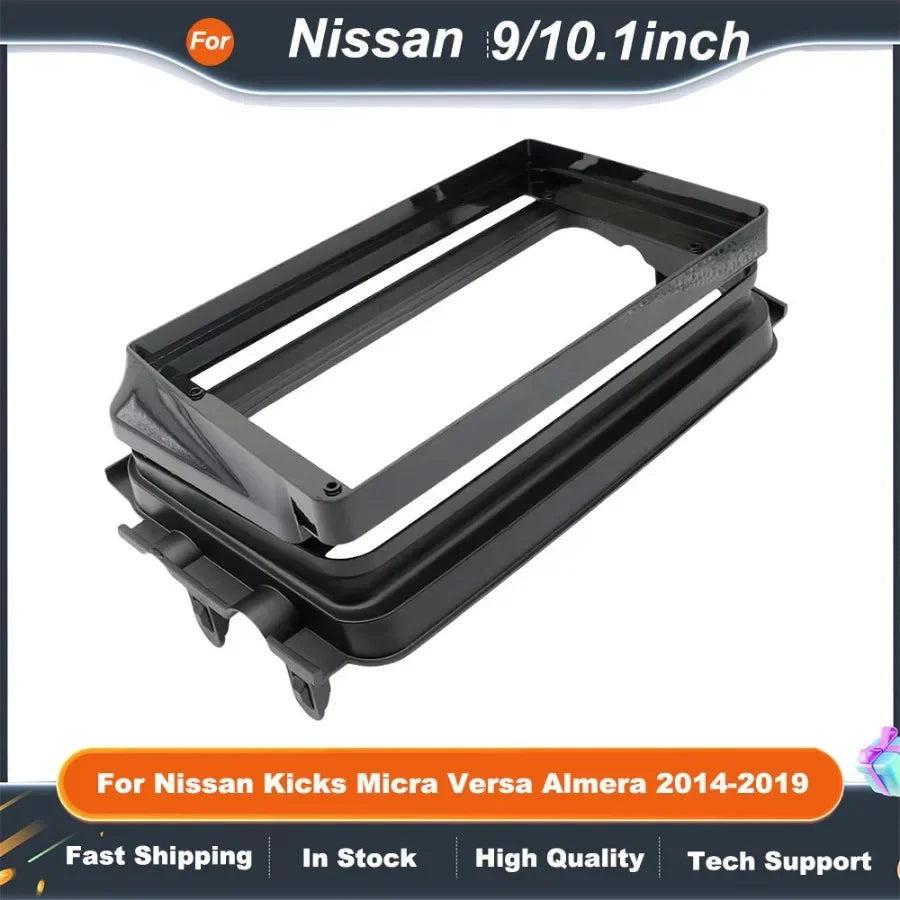 9/10.1 Inch car stereo frame Adapter For Nissan Kicks Micra Versa Almera 2014-2019Android Radio Dash Fitting Panel Kit