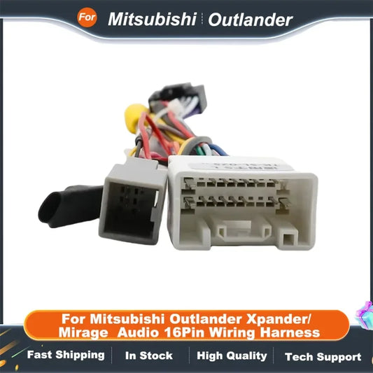 16PIN Car Radio Wiring Harness for Mitsubishi Outlander Xpander/Mirage Stereo Power Cable Adapter