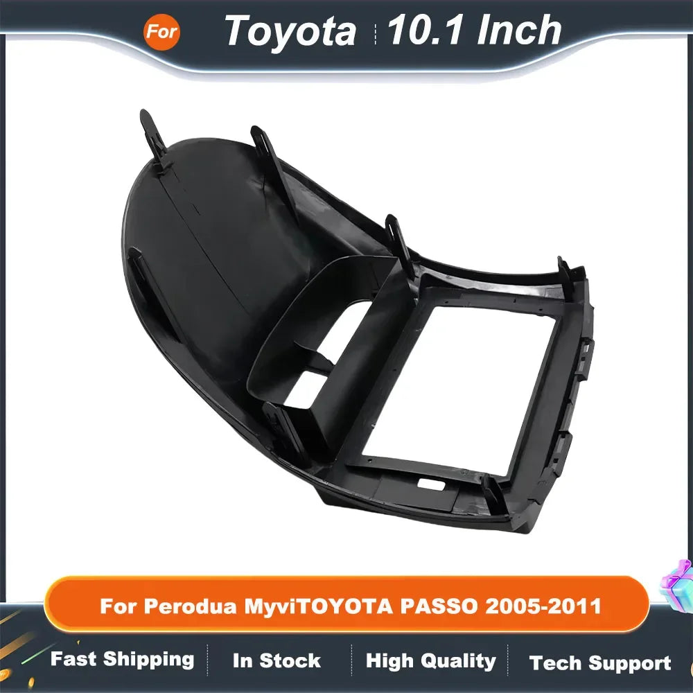 10.1 Inch Car Radio Fascia Frame Adapter for Toyota PassoDaihatsu BoonSirionSubaru JustyPerodua Myvi - Android Dash Panel Kit