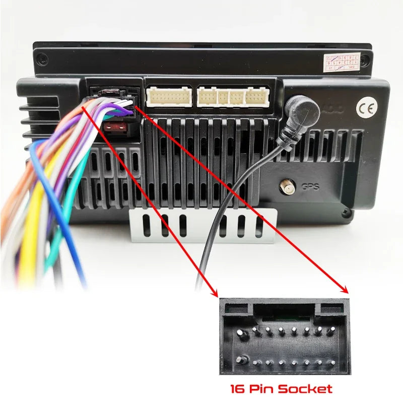 Radio Wiring Harness, 16 Pin to 20Pin Connector Cable Adapter, for Suzuki Grand Vitara, Honda CRV Accord Civic, Acura MDX RDX