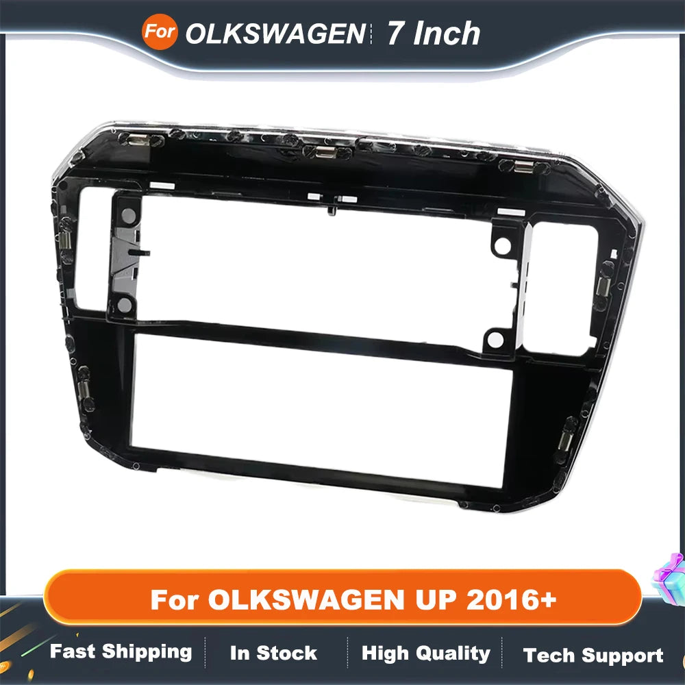 7 inch 2 Din Car Audio Frame For OLKSWAGEN UP 2016+ GPS Navigation Fascia Panel Car DVD Plastic Fascia