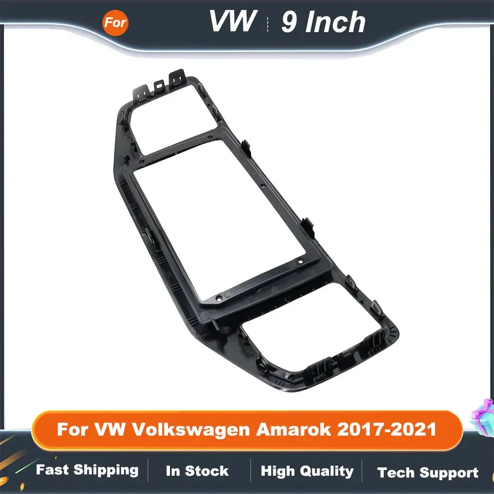 9/10 Inch Car Radio Fascia Frame Adapter for VW Volkswagen Amarok 2017-2021 Android Dash Fitting Panel Kit