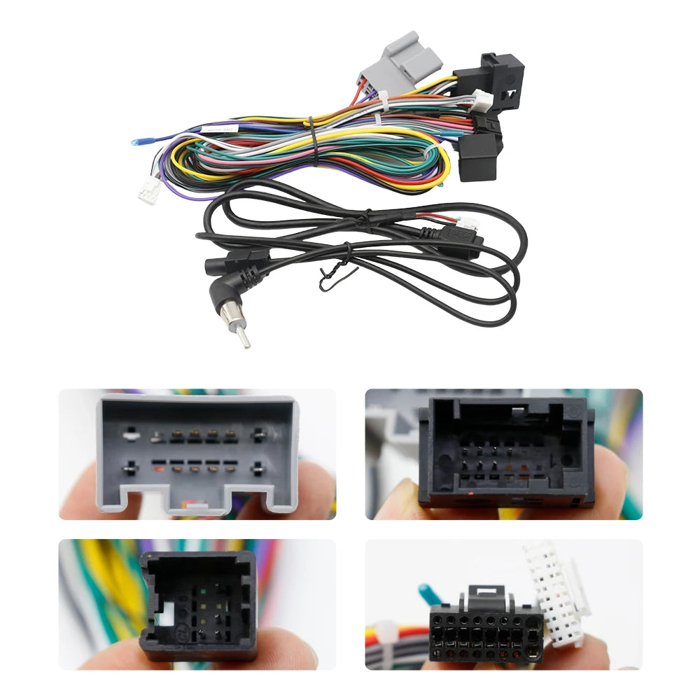 Canbus Box FD01/FD02 Decoder For FORD Mondeo Fiesta Focus S-MAX Android Car Radio Wiring Harness Adapter Power Cable
