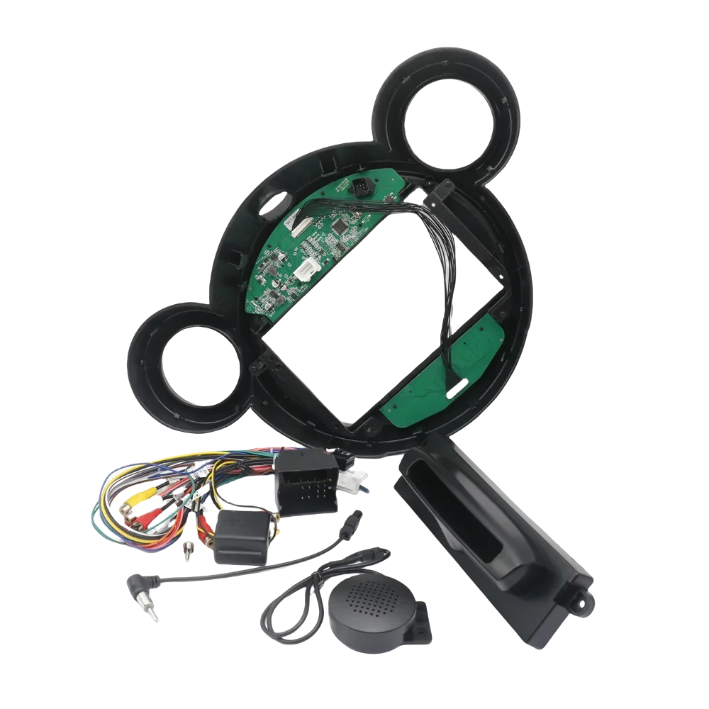 For Bmw Mini Cooper R56 R60 R51 2007-2014 9 Inch Car Radio Fascias  Dash Kit Install Facia Console Bezel Stereo Adapter Plate Tr