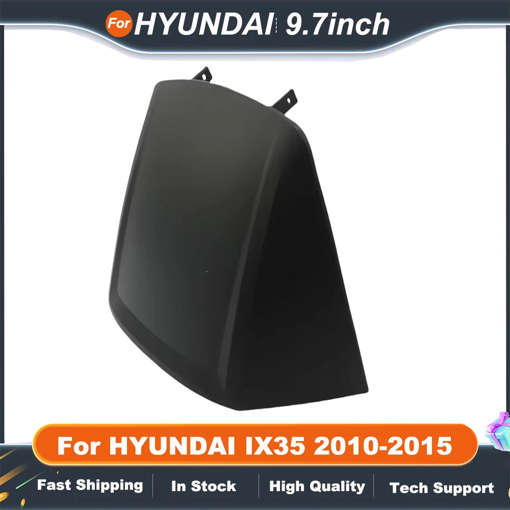 9.7 Inch 2 Din car stereo panel For HYUNDAI IX35 2010-2015 Tesla Style Multimedia Frame Video Player Navigation DVD Panel Trim