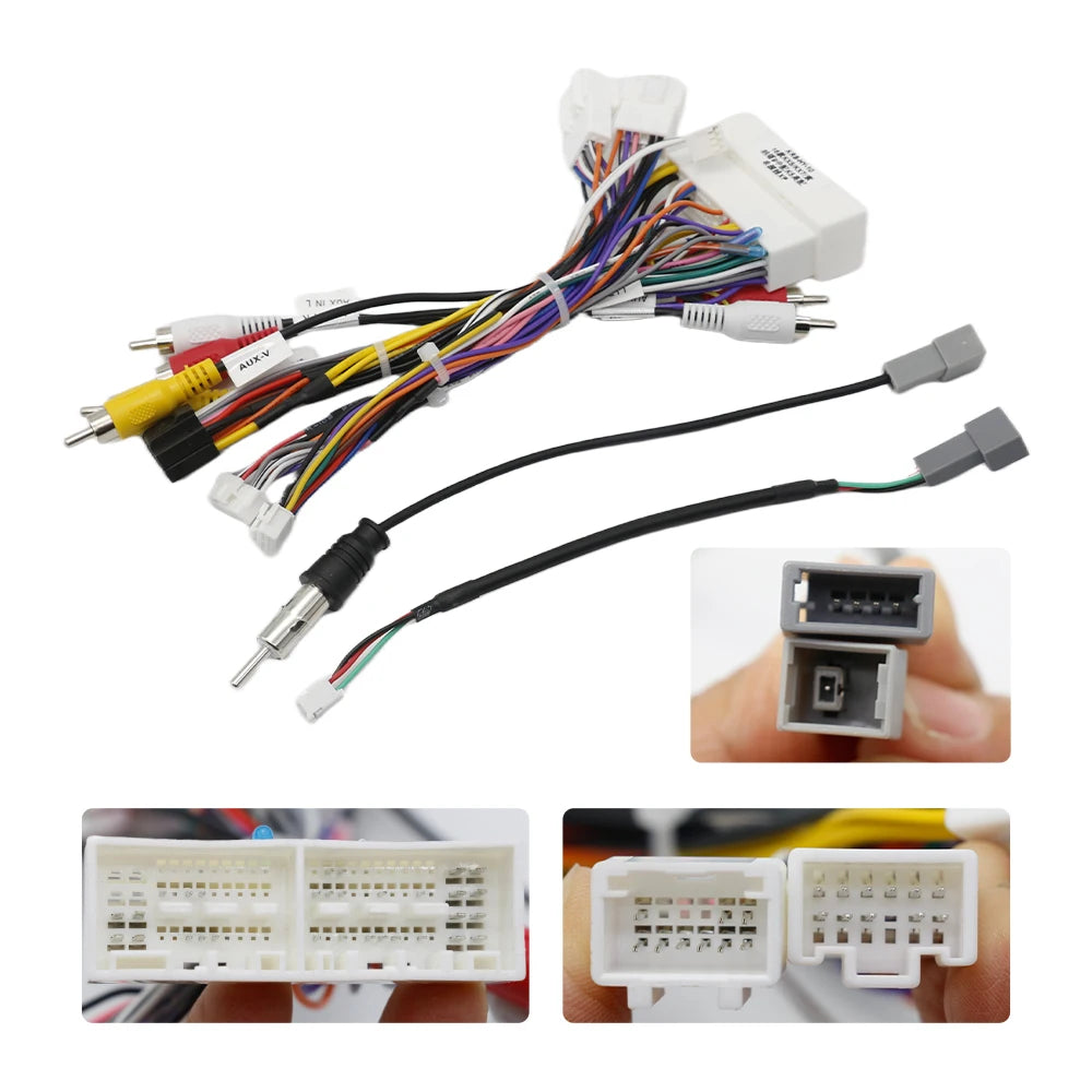 16Pin Wiring Harness Adapter For KIA SPORTAGE KX-5 Car Radio Power Cable Adapter