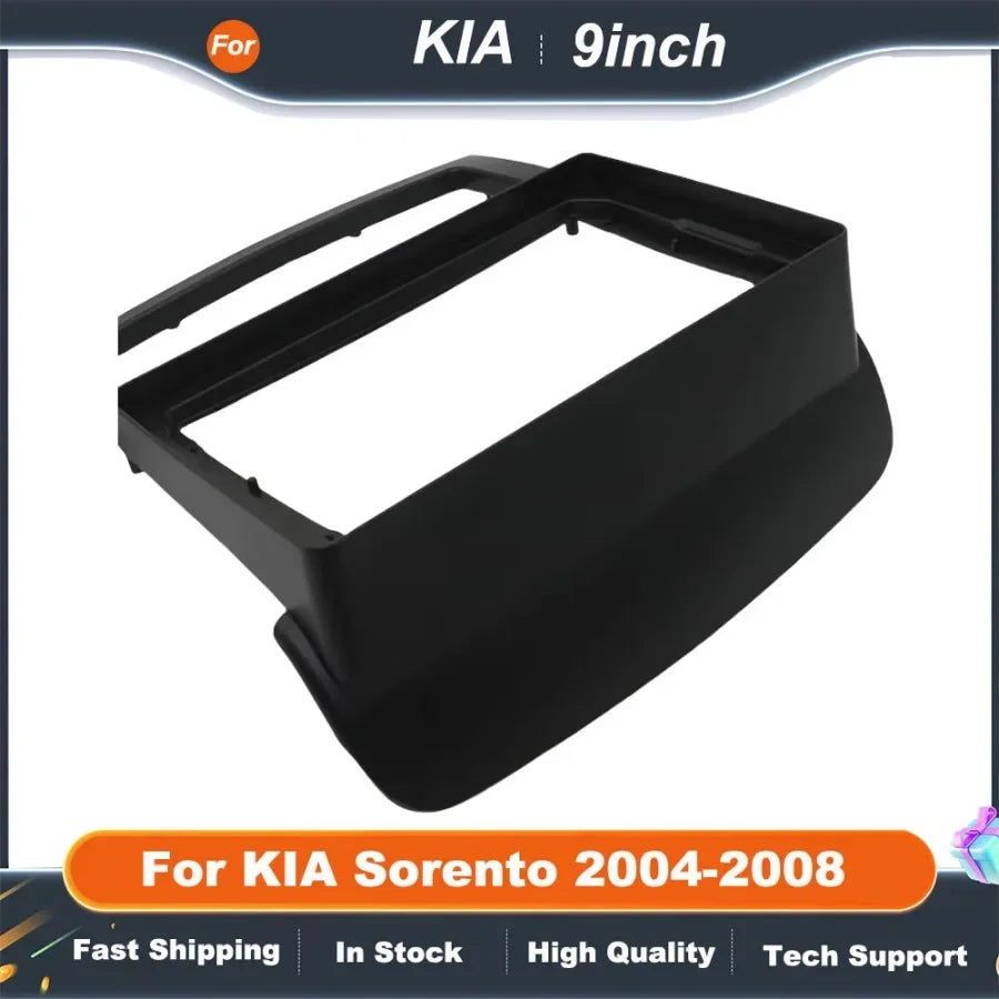 9" Car Radio Frame Big Screen DVD Fascia Frame Adapter For KIA Sorento 2004-2008 2Din Dash Installation Panel Frame Kit