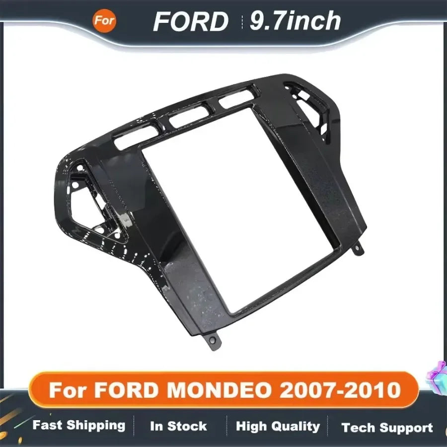9.7 Inch 2 Din Tesla Style Car Radio Fascia for FORD MONDEO 2007-2010 Multimedia Navigation DVD Panel
