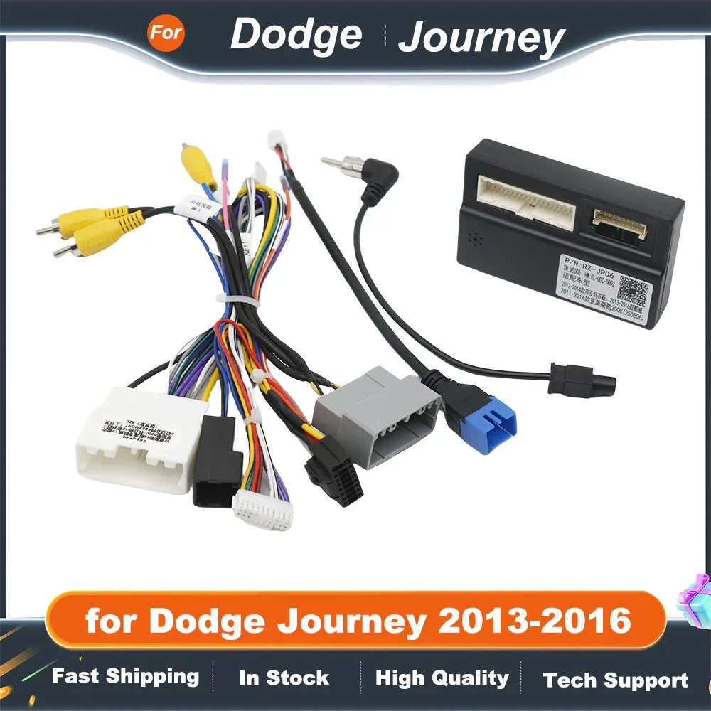 16PIN Car Stereo Wiring Harness with CANBUS for Dodge Journey 2013-2016 Fiat Freemont 2012-2014 Chrysler 300C 2011-2014