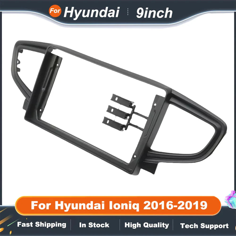 9 Inch Car Radio Frame Adapter For Hyundai Ioniq 2016-2019 Android Radio Dash Fitting Panel Kit