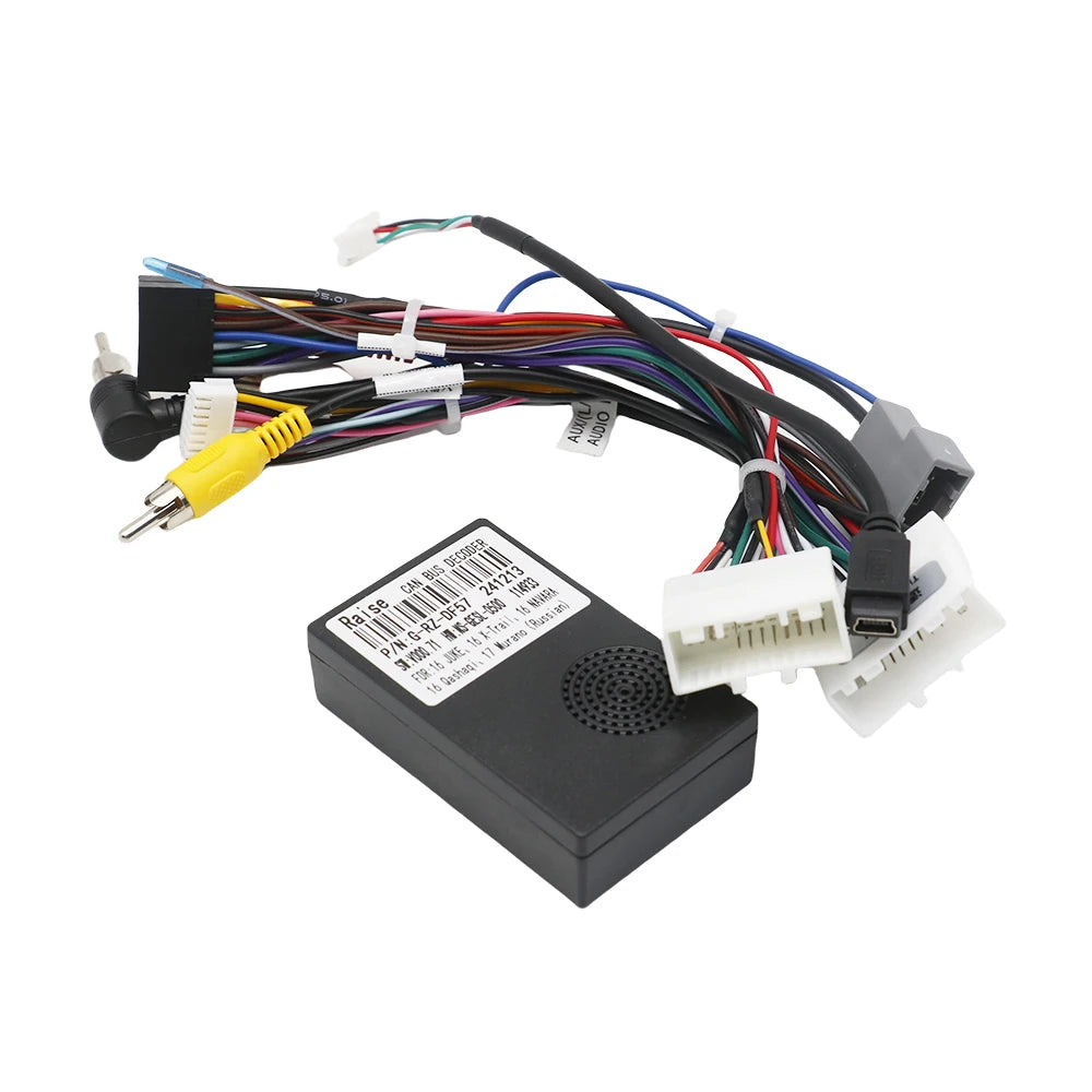 Car 16pin Audio Wiring With 360 Harness  Canbus BOX For Nissan Juke X-trail Navara  2016+ Stereo Installation Wire Adapter