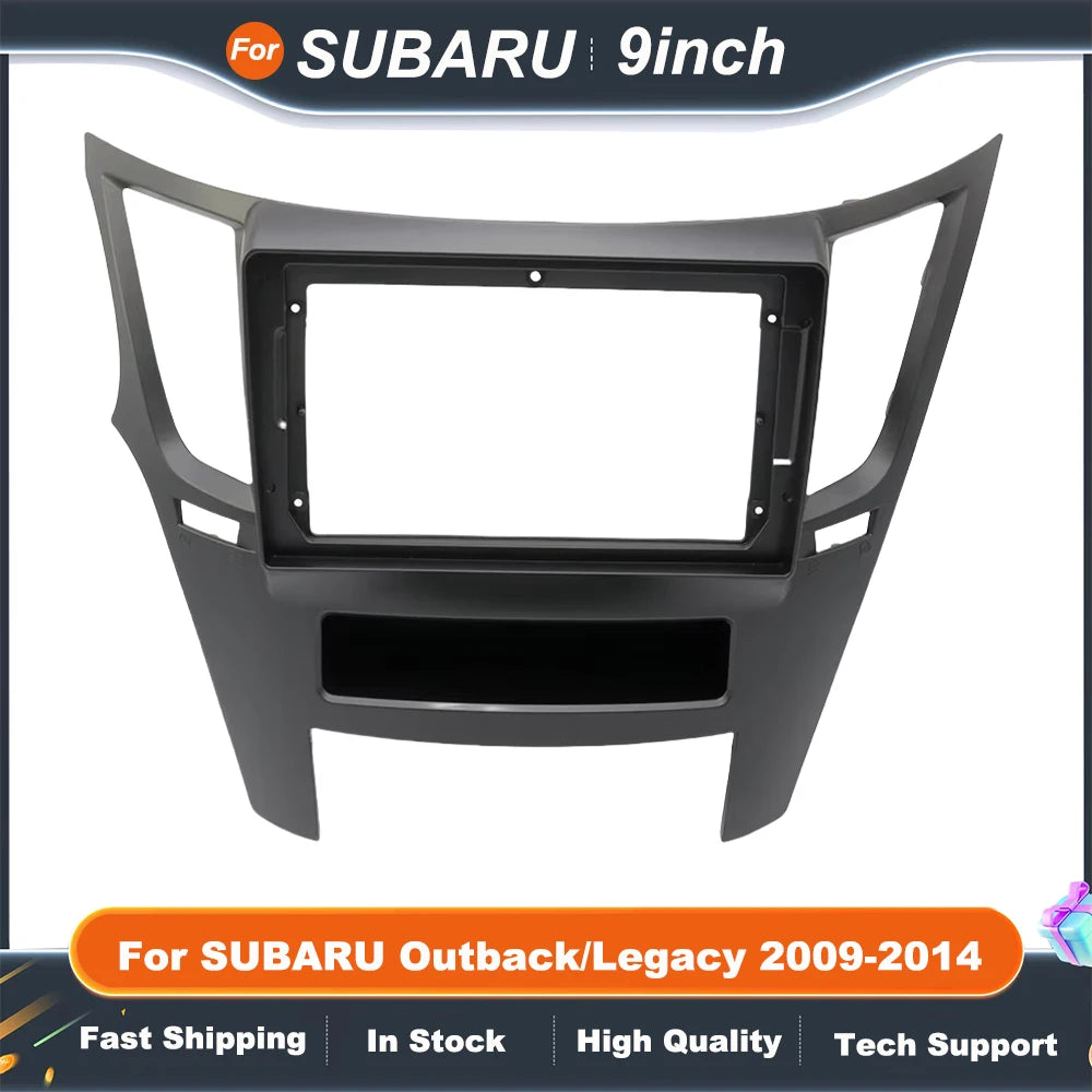 9Inch Car Radio Fascia For SUBARU Outback/Legacy 2009-2014 Auto Stereo Audio Player DVD Panel Dash Kit Frame Bezel Faceplate