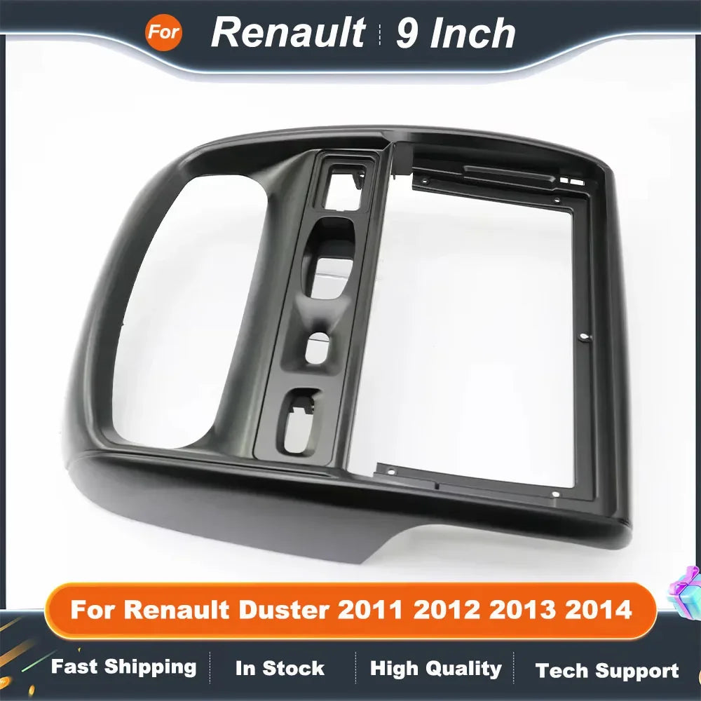 9 Inch Car Radio Fascia Frame for Renault Duster 2011-2014 Multimedia Dashboard Panel Audio Installation Kit