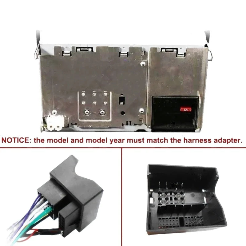 CAN Bus Decoder Quadlock Harness Adapter 16 Pin Plug Quad Lock Connector RCA Car Android Wiring Cable for Audi A3 8P A4 B7 TT