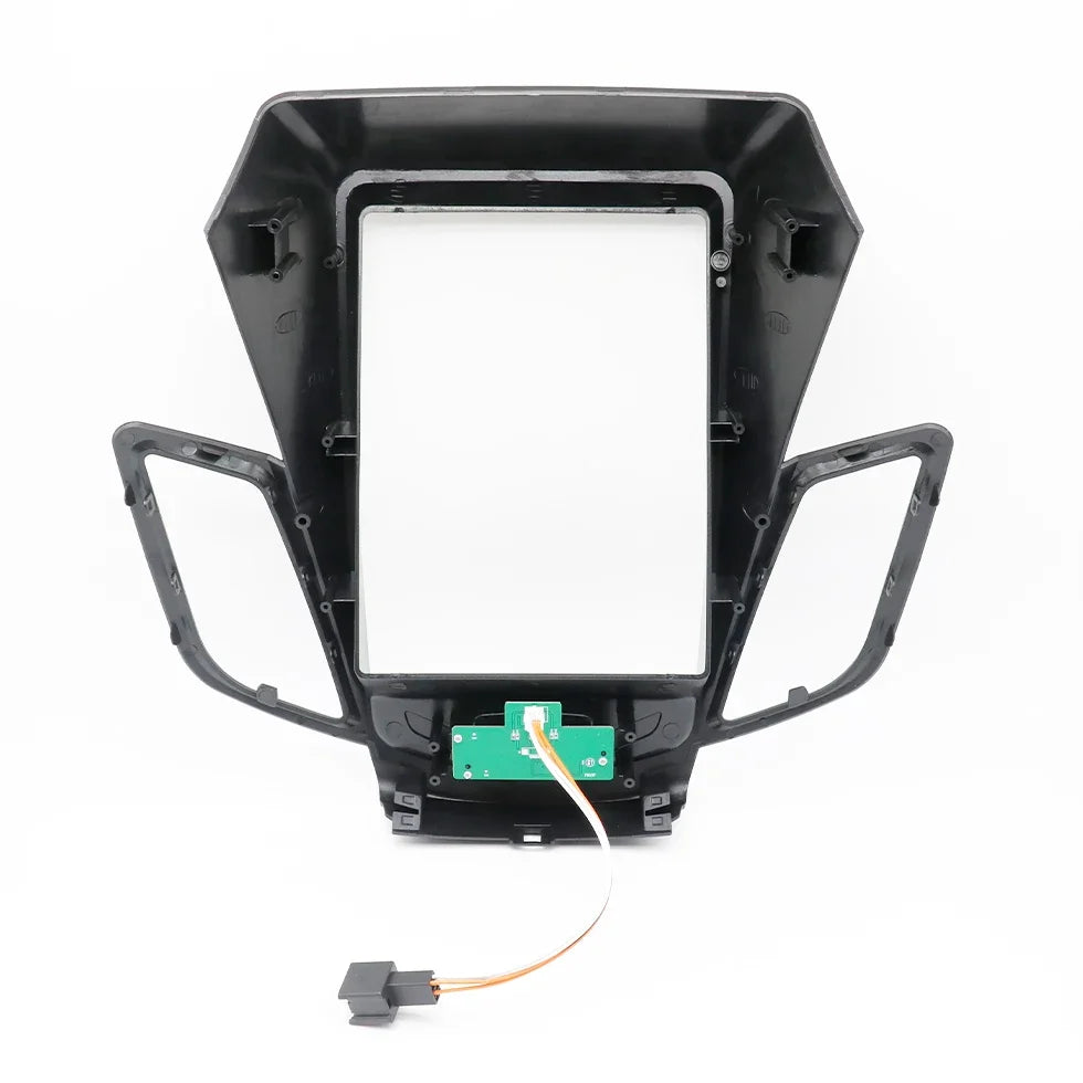 For FORD FIESTA 2009-2014 9.7 Inch 2 Din Car Radio Fascias Tesla Style Multimedia Frame Video Player Navigation DVD Panel Trim