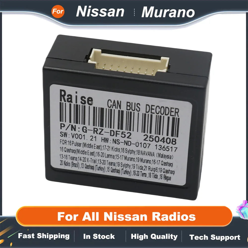 For Nissan Murano Qashqai j10 j11 X trail Tiida/SYLPHY/ Terra/Bluebird Kicks/Versa Car Radio Stereo Wiring Harness Cable Adapter