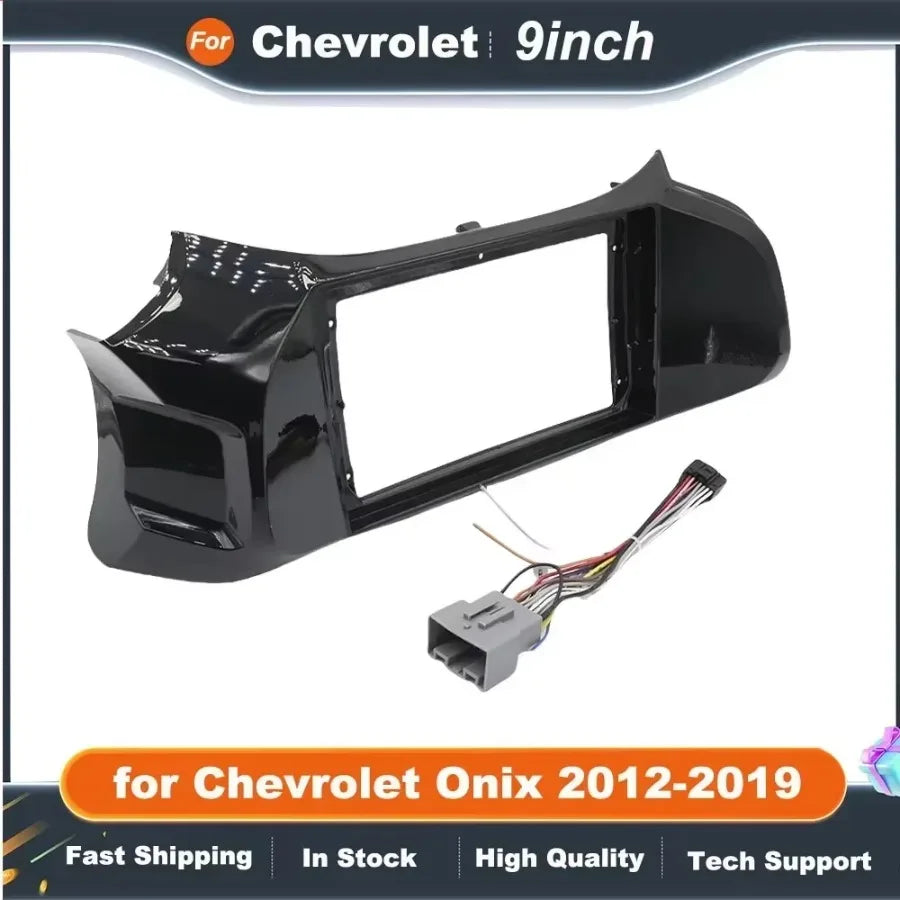 9 Inch 2Din Car Radio Frame for Chevrolet Onix 2012-2019 Installation DVD Big Screen Plastic Dash Mount Kit