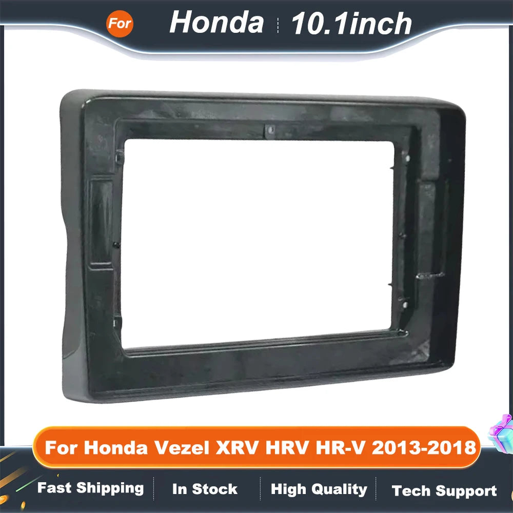 10.1 Inch Car Frame Fascia Adapter Canbus Box Decoder For Honda Vezel XRV HRV HR-V Android Radio Dash Fitting Panel Kit