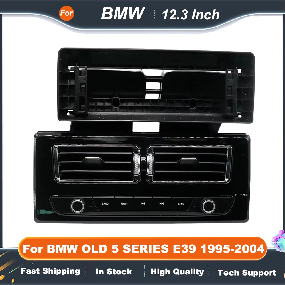 12.3 Inch Car Frame Fascia Adapter  For BMW OLD 5 SERIES E39 1995-2004 Navigation Android Radio Dash Fitting Panel Kit