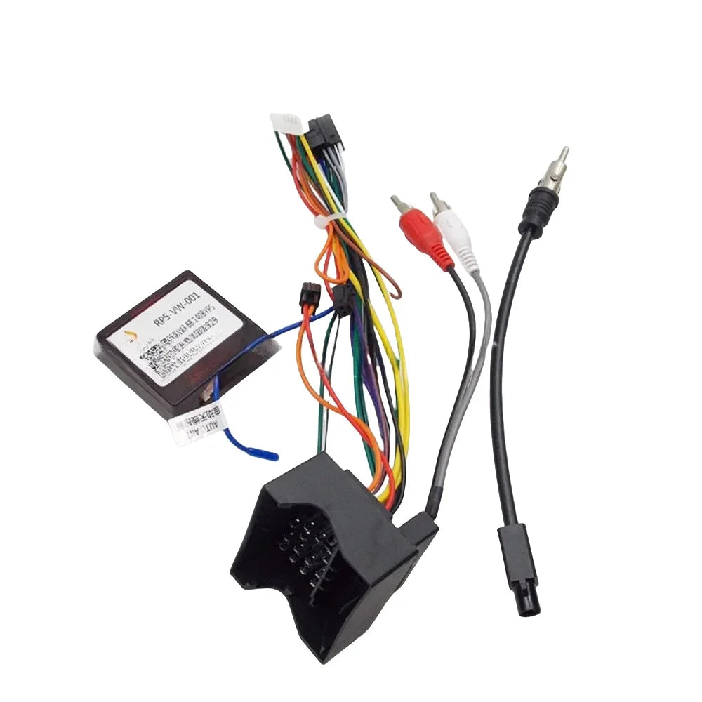 Canbus Box RP5-VW-001 For VW Volkswagen Golf 5/6/Polo/Passat/Jetta/Tigua 16 PIN Harness Power Cable Android Car radio Multimedia