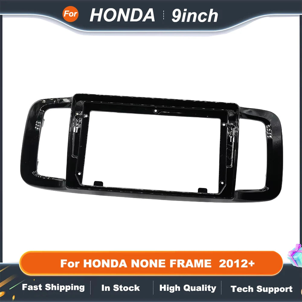 9 Inch Car Radio Stereo For HONDA NONE FRAME  2012+ GPS MP5 Android Player 2 Din Fascias Panel DashBoard Cover