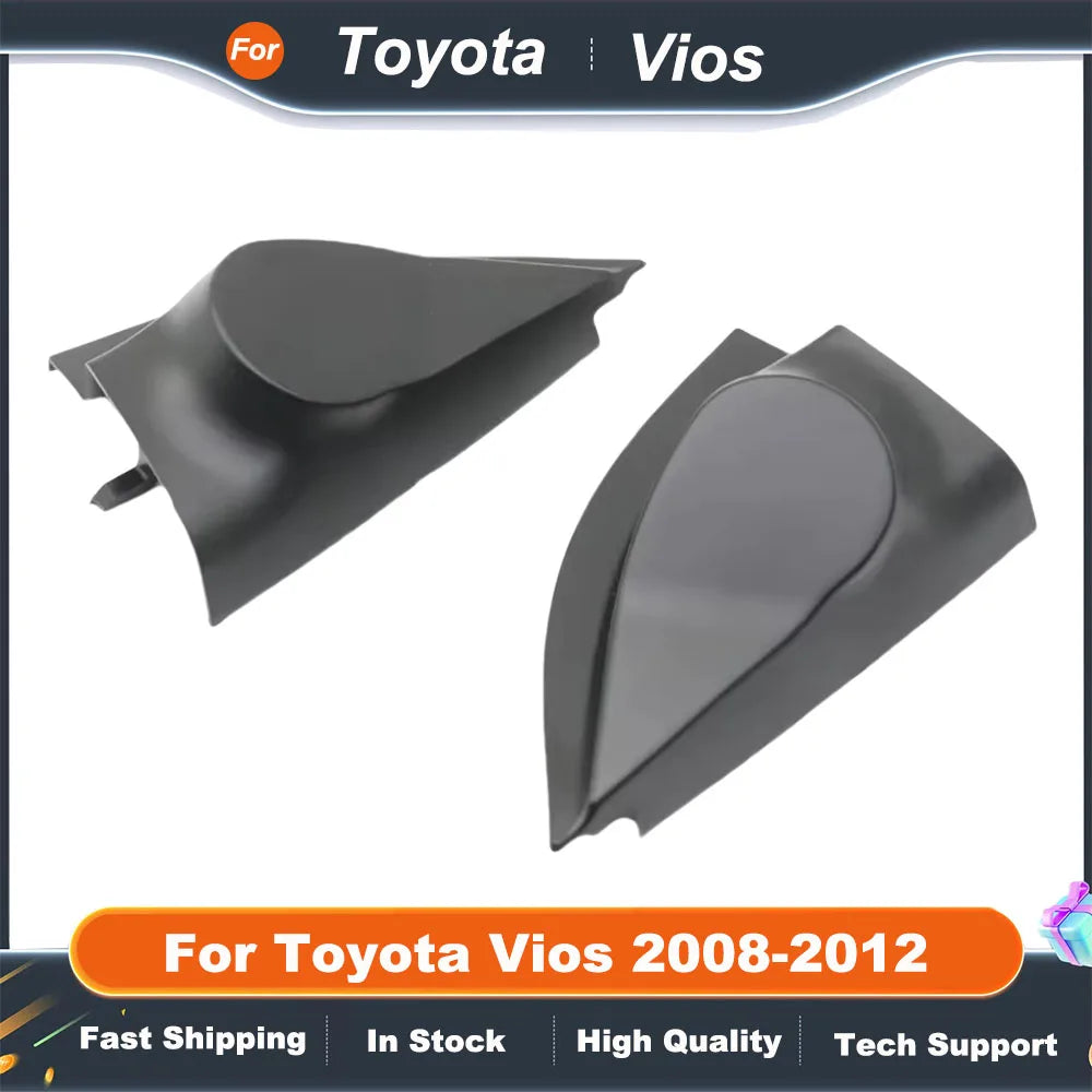 2PCS For Toyota Vios 2008-2012 Car Tweeter Refitting Audio Door Angle Gum Speaker Cover Boxes Mounts