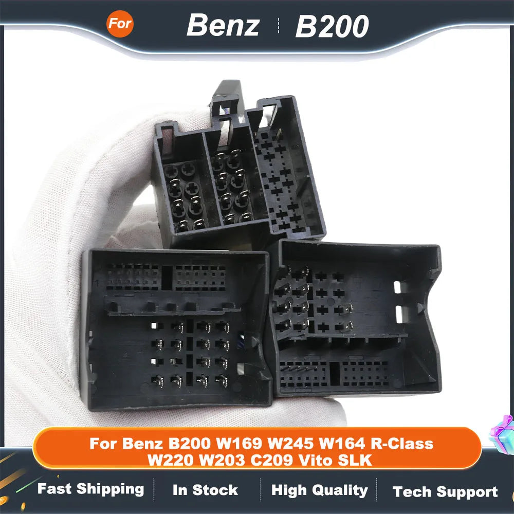 CANbus Box Adaptor Decoder For Benz B200 W169 W245 W164 R-Class W220 W203 C209 Vito SLK With 16Pin Power Wiring Harness Cable