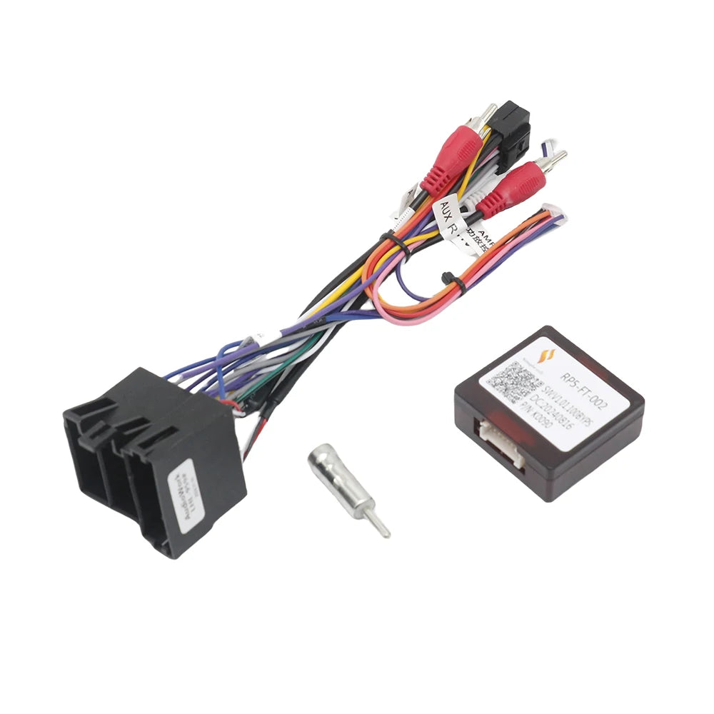 Car 16pin Wiring Harness Adapter Canbus Box Decoder Android Radio Power Cable For Fiat Doblo 500L Bravo 2008-2014