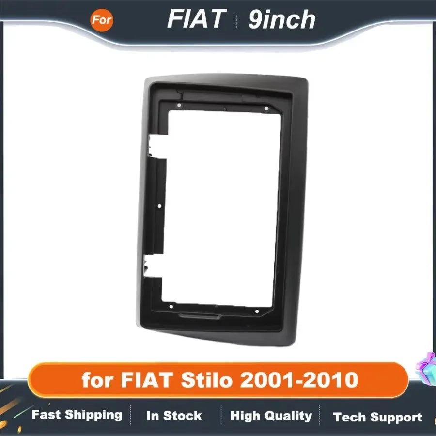 9 Inch 2Din Car Audio Fascia Panels For FIAT Stilo 2001-2010 DVD Stereo Frame Plate Adapter Mounting Dash Bezel Trim Kit