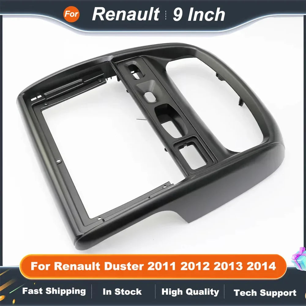 9 Inch Car Radio Fascia Frame for Renault Duster 2011-2014 Multimedia Dashboard Panel Audio Installation Kit