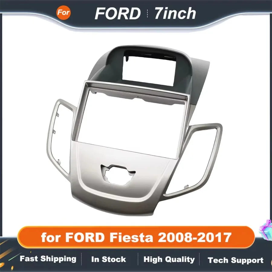 7 Inch 2Din Car Radio Frame For FORD Fiesta 2008-2017 Audio Frame Dash Fitting Kit