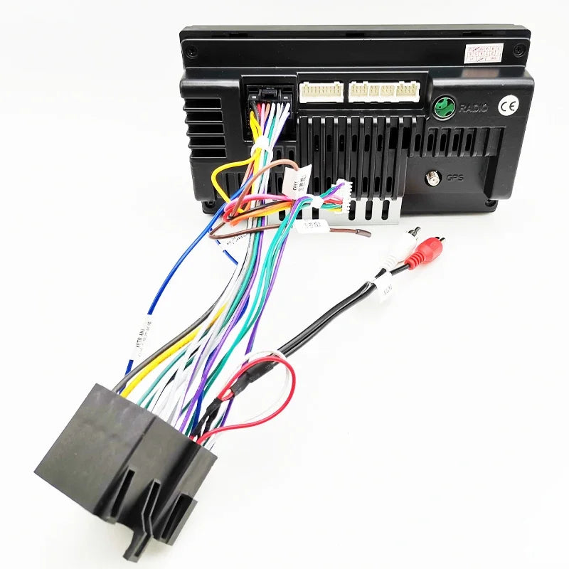 Car Android ISO Wiring Harness Adapter 16 Pin Plug Aftermarket Radio Head Unit Auxiliary Audio Cable for Audi A3 8P A4 TT