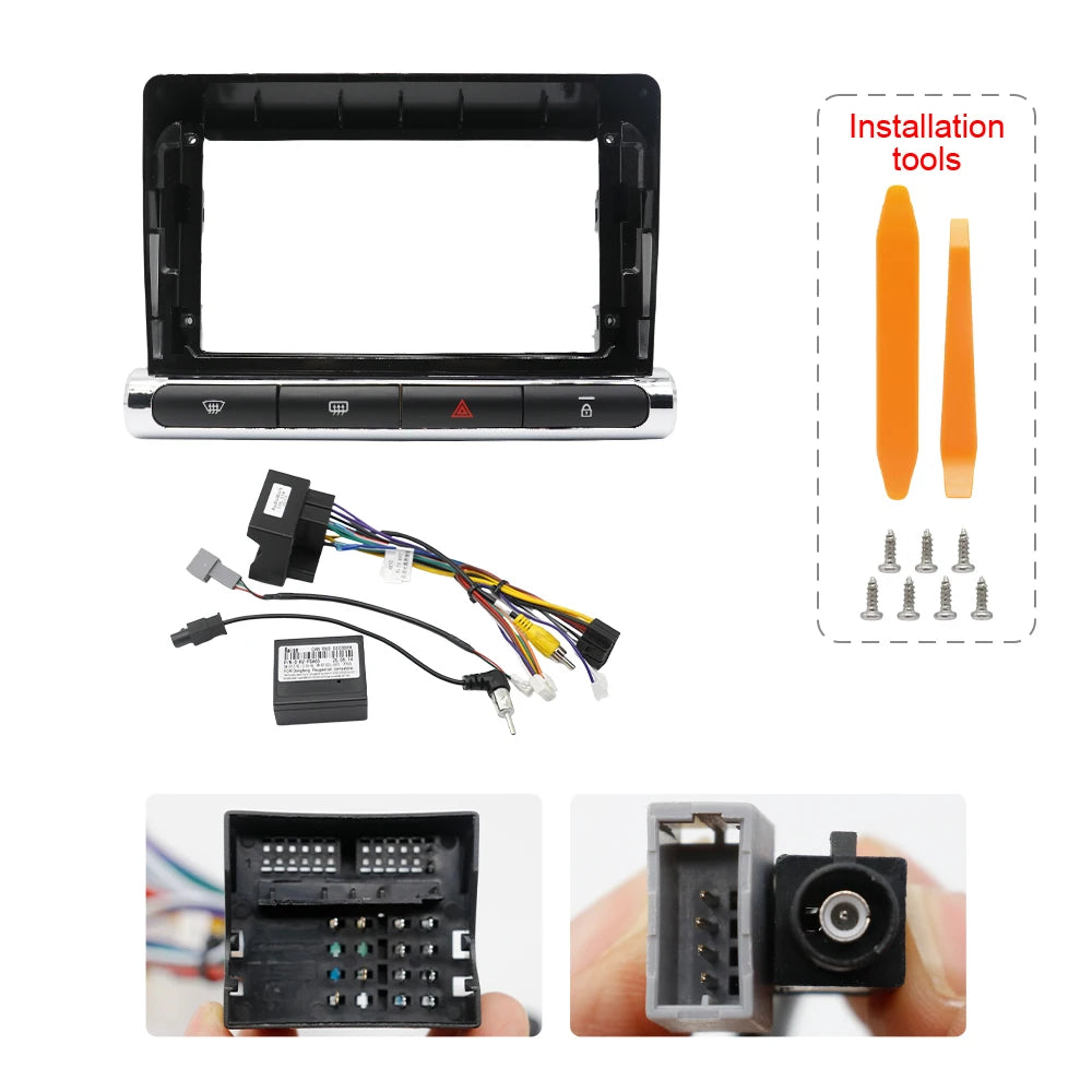 9 inch 22.86cm Car Frame Fascia For CITROEN C3 2018-2023 Fitting Panel Kit Adapter Android Radio Dashboard Head Unit Mounting