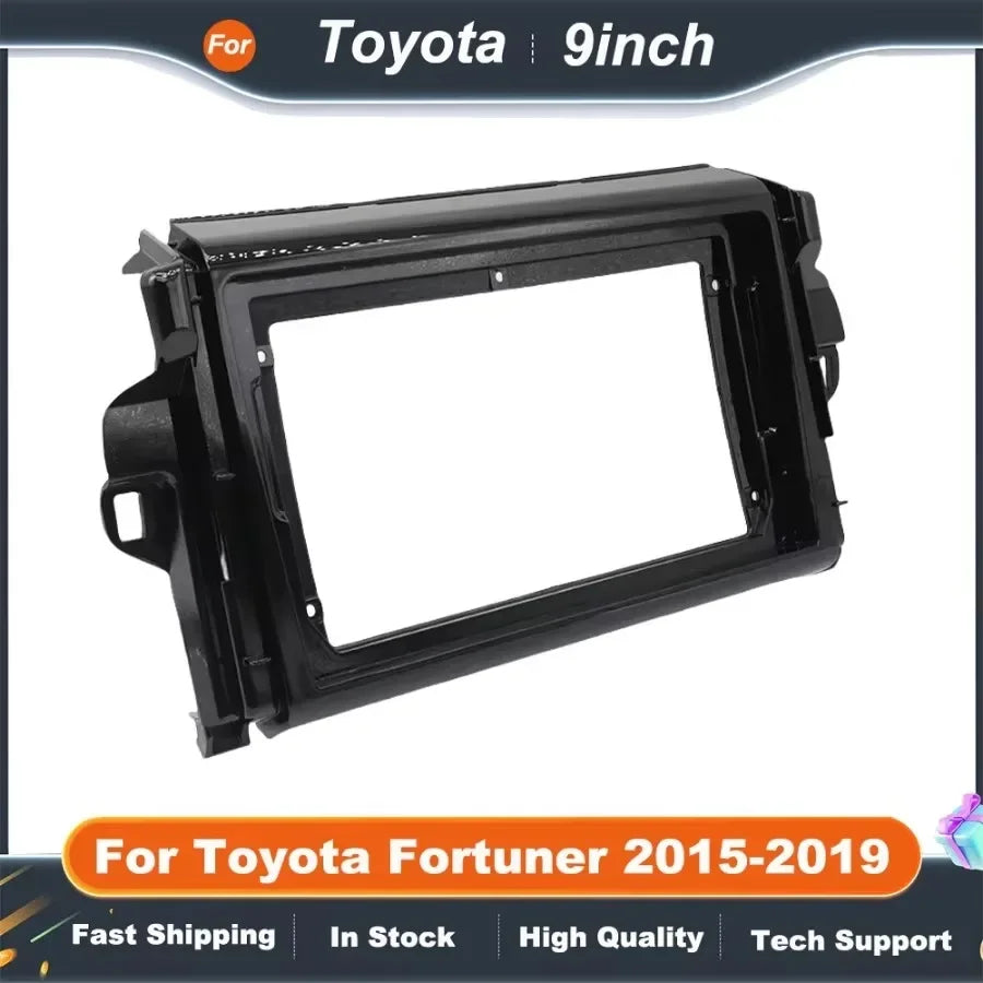 9 Inch 2DIN Car Stereo Fascia Panel for Toyota Fortuner 2015-2019 Dash Mounting Kit