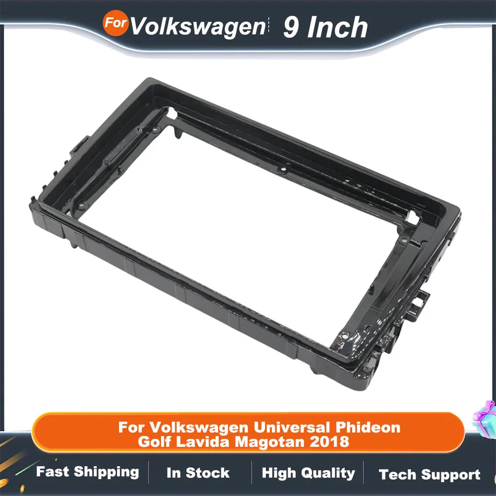 9 Inch Car Frame Fascia Adapter For Volkswagen Universal Phideon Golf Lavida Magotan 2018 Android Fitting Panel