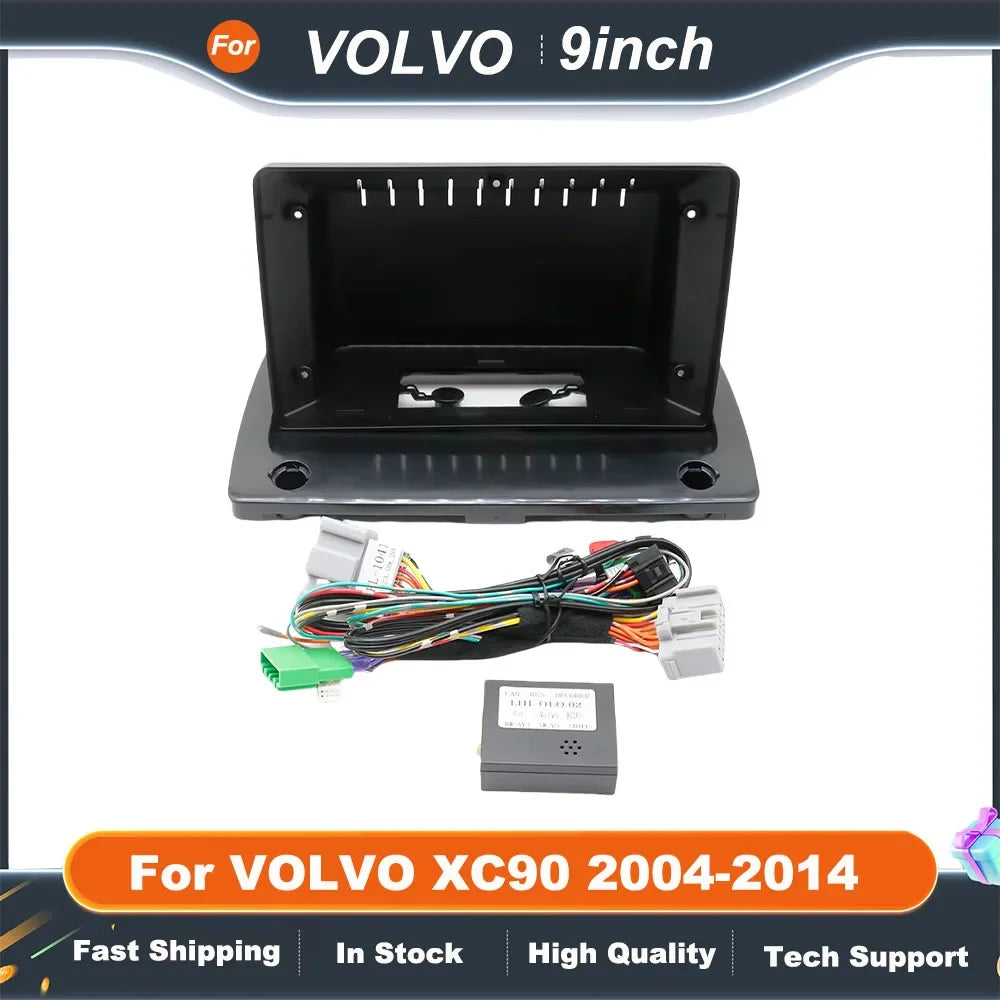 9 Inch Car Stereo Frame Fascia for VOLVO XC90 2004-2014 Android 2Din MP5 Player Stereo Panel