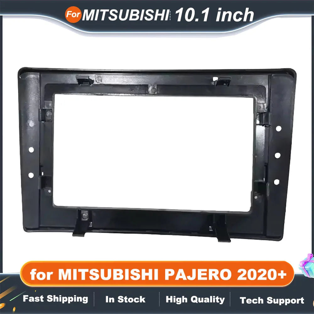 10.1 inch Car Radio Fascia for MITSUBISHI 2020+ PAJERO Stereo Panel Dashboard Kit Refitting Installation Frame