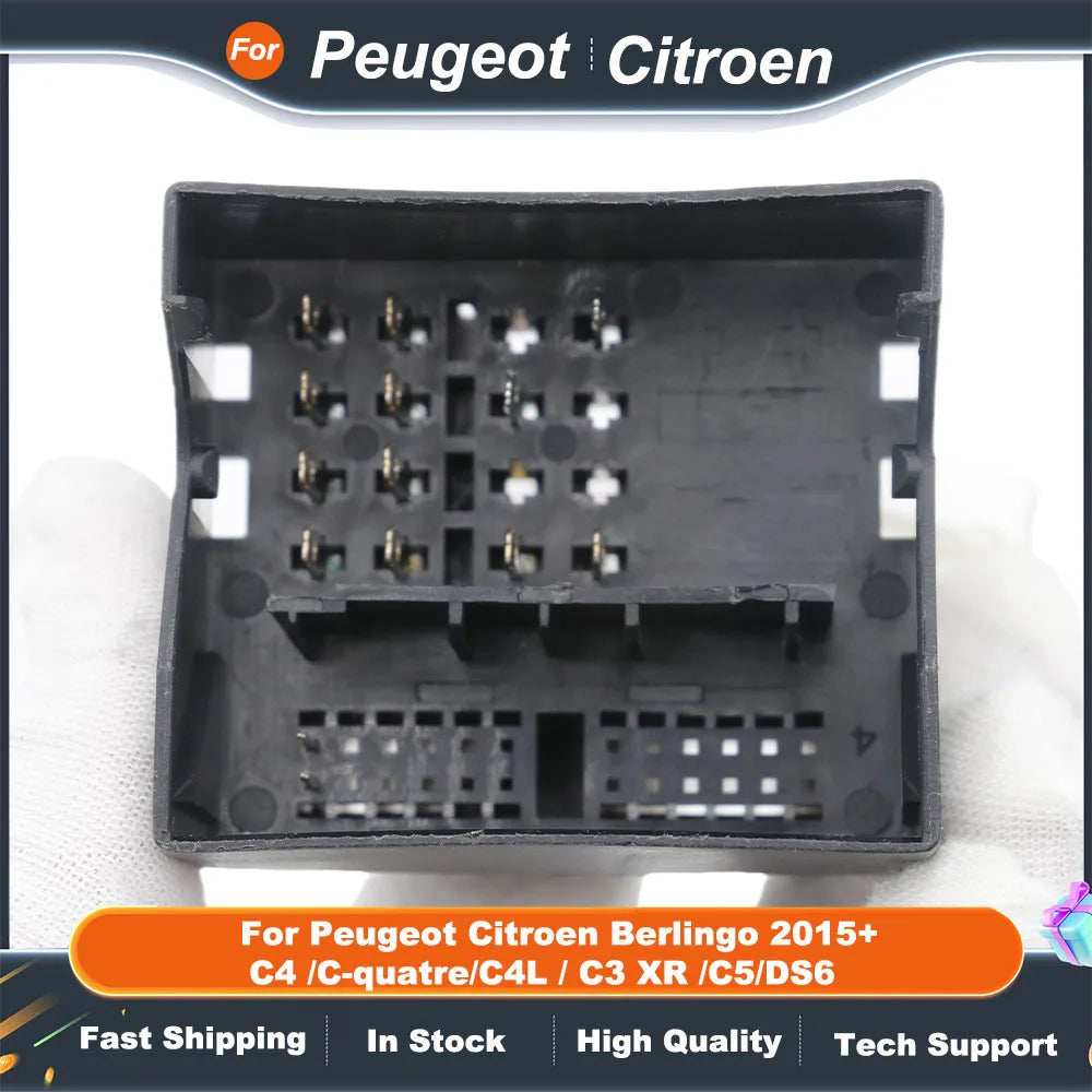 Raise PSA-RZ-15 Canbus Box 16 Pin Car Stereo Android Harness For Peugeot Citroen Berlingo 2015+ C4 /C-quatre/C4L / C3 XR /C5/DS6