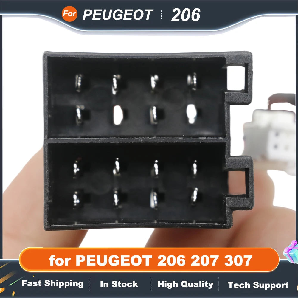 16 Pin Power Cable XP CANBUS Decoder Apdater RP5-PA-104  Harness for PEUGEOT 206 207 307 Car Android Radio