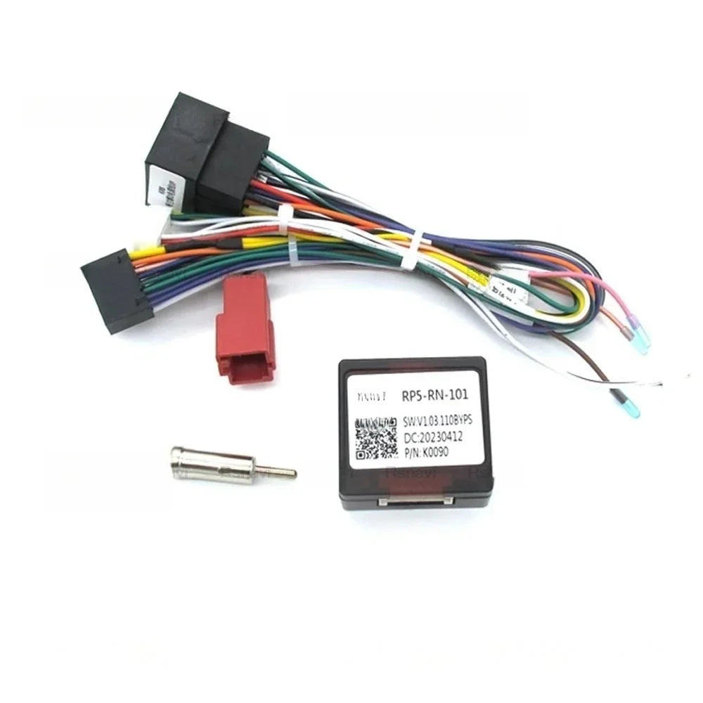 For RENAULT Megane 2 Clio 3  2004 - 2007 Canbus RP5-RN-101Android GPS Player Power Cable Audio Adaptor Dash Trim kit Facia Panel