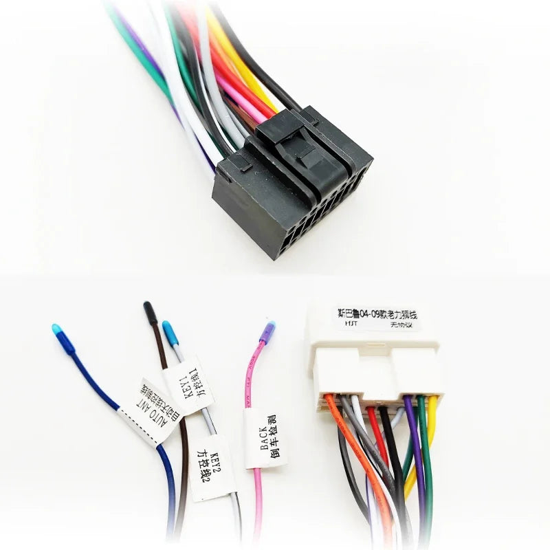 Radio Wiring Harness 16 Pin Plug to 14pin Head Unit Connector Car Audio Cable Adapter for Subaru Forester Impreza Legacy Outback