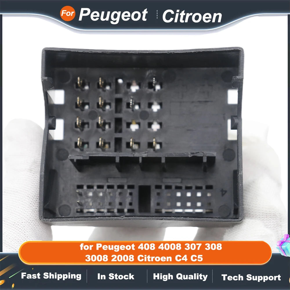 Quadlock Wiring Harness CAN BUS Decoder 16 Pin Plug Connector Cable Adapter for Peugeot 408 4008 307 308 3008 2008 Citroen C4 C5