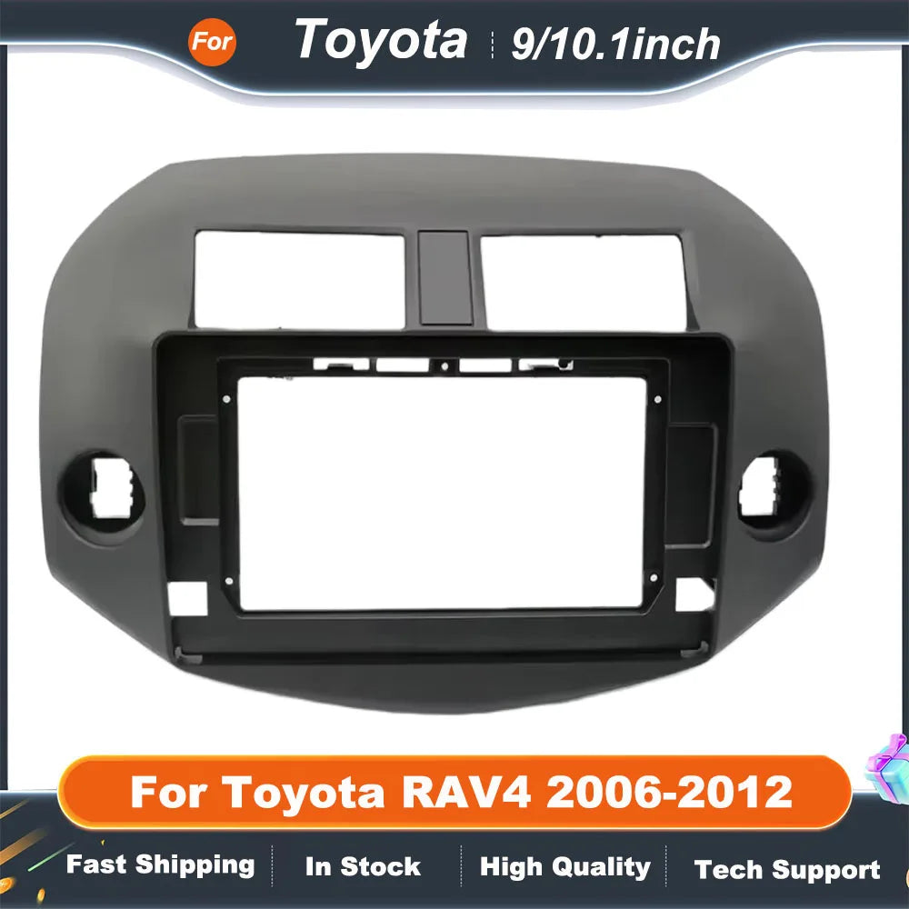 9/10.1 Inch Double Din Car Stereo Fascia for Toyota RAV4 2006-2012 DVD System