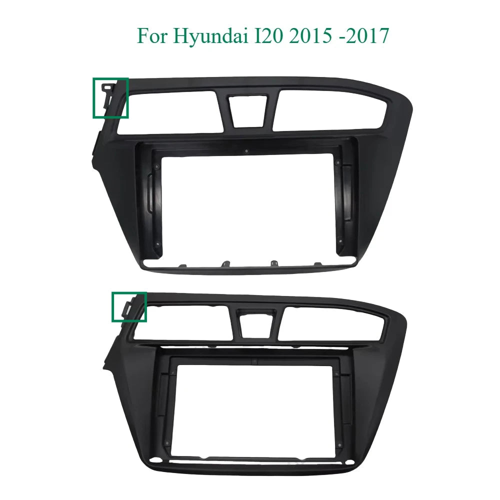 9 Inch Car Radio Fascia  For Hyundai I20 2015 -2017 Android MP5 Player Panel Casing Frame 2 Din Head Unit Stereo Dash Cover Trim