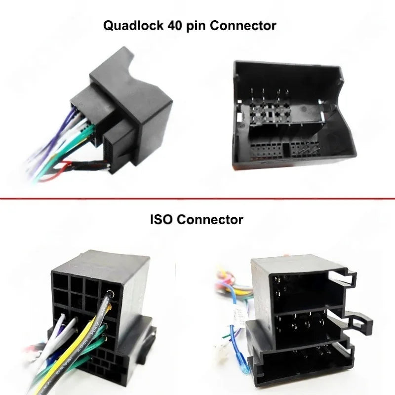 Dashboard Panel Frame for Audi A4 B7 2004 - 2008, Radio Wiring Harness Adapter, CAN Bus Decoder, for 2 DIN 9" Android Multimedia