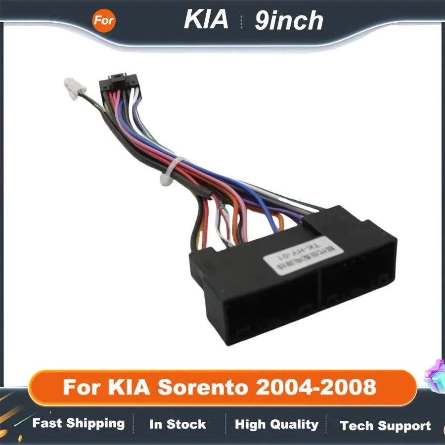 9" Car Radio Frame Big Screen DVD Fascia Frame Adapter For KIA Sorento 2004-2008 2Din Dash Installation Panel Frame Kit