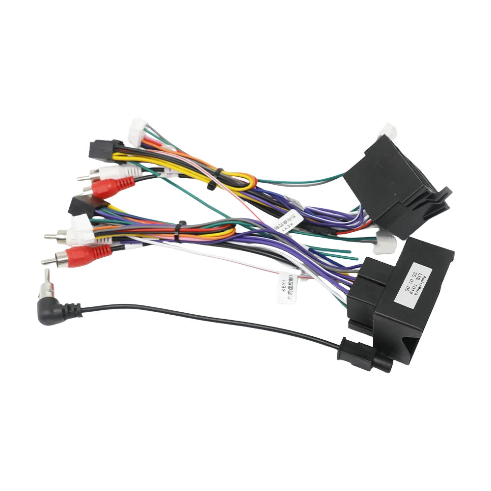 16 Pin Plug for Audi A3 8P A4 B7 TT CAN Bus Decoder Quadlock Harness Adapter Quad Lock Connector RCA Car Android Wiring Cable