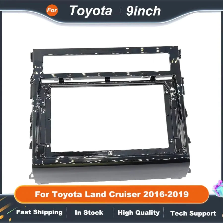 9 Inch car stereo panel Adapter Canbus Box Decoder For Toyota Land Cruiser 200 LC200 Android Radio Dash Fitting Panel Kit
