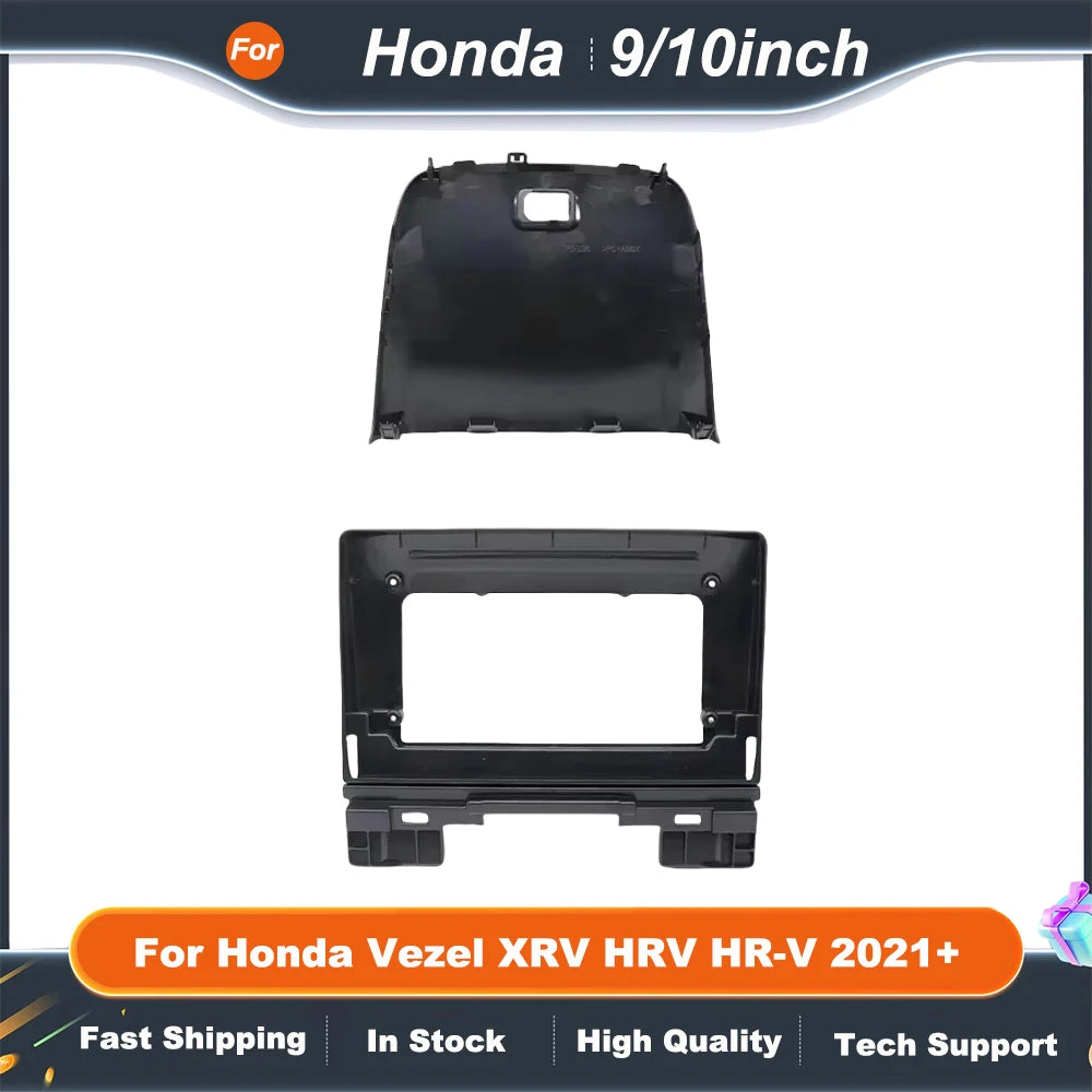 9 Inch 10 Inch car stereo panel Adapter Canbus Box Decoder For Honda Vezel XRV HRV HR-V 2021+ Android Radio Dash Fitting Panel K